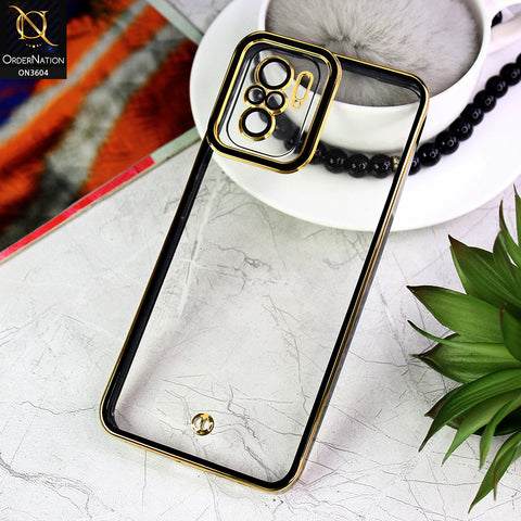 Xiaomi Redmi Note 10S Cover - Black - New Electroplated Side Borders Camera And Lense Protection Case