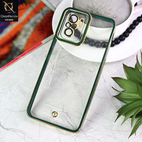 Xiaomi Redmi Note 10S Cover - Green - New Electroplated Side Borders Camera And Lense Protection Case