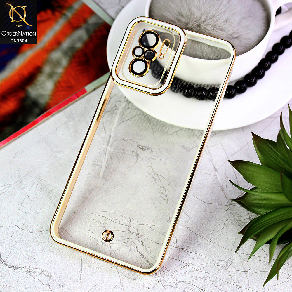 Xiaomi Redmi Note 10S Cover - White - New Electroplated Side Borders Camera And Lense Protection Case