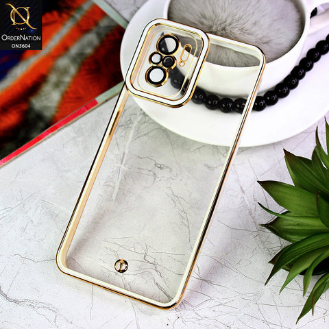 Xiaomi Redmi Note 10S Cover - White - New Electroplated Side Borders Camera And Lense Protection Case