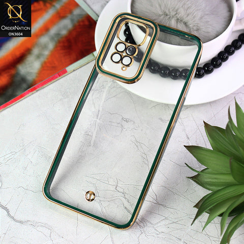 Xiaomi Redmi Note 11 Cover - Green - New Electroplated Side Borders Camera And Lense Protection Case