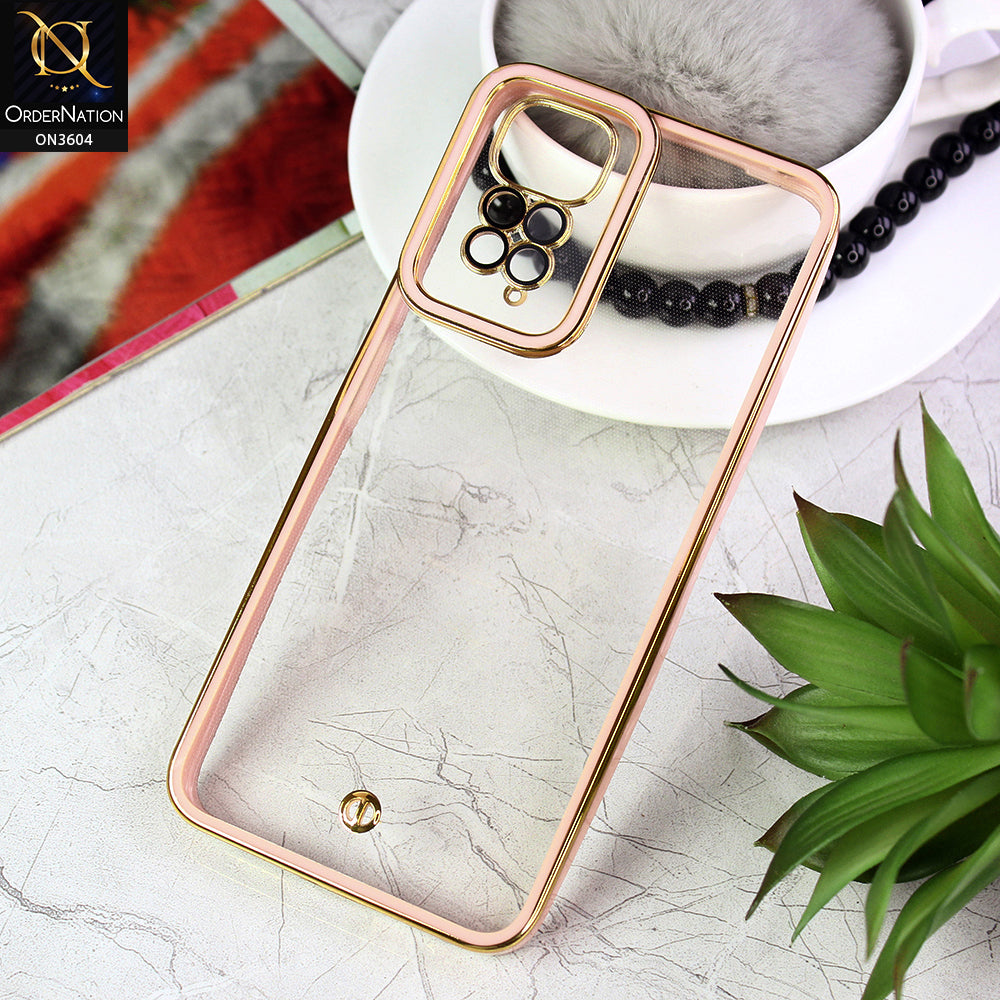 Xiaomi Redmi Note 11S Cover - Pink - New Electroplated Side Borders Camera And Lense Protection Case