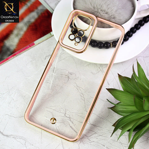 Xiaomi Redmi Note 11 Pro Cover - Pink - New Electroplated Side Borders Camera And Lense Protection Case