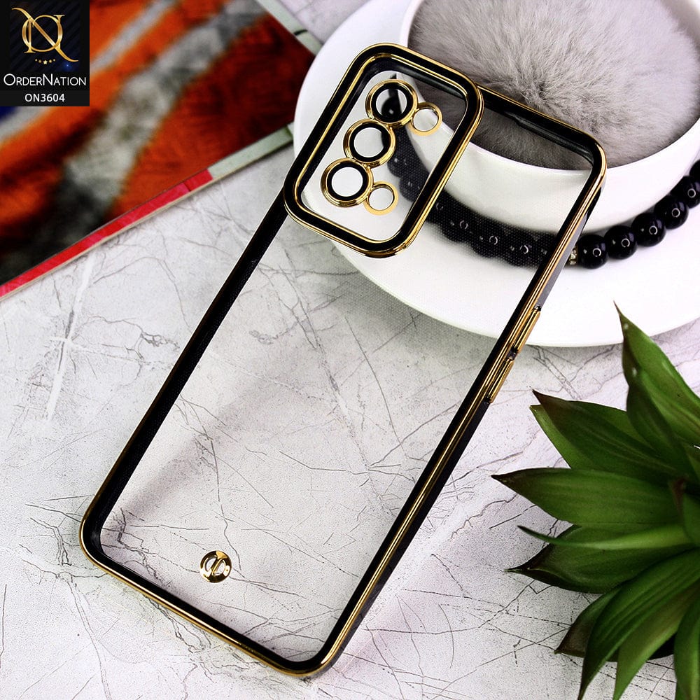 Oppo Find X3 Lite Cover - Black - New Electroplated Side Borders Camera And Lense Protection Case