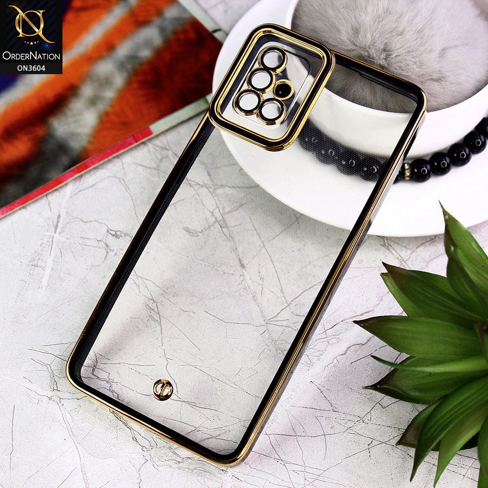 Samsung Galaxy A51 Cover - Black - New Electroplated Side Borders Camera And Lense Protection Case