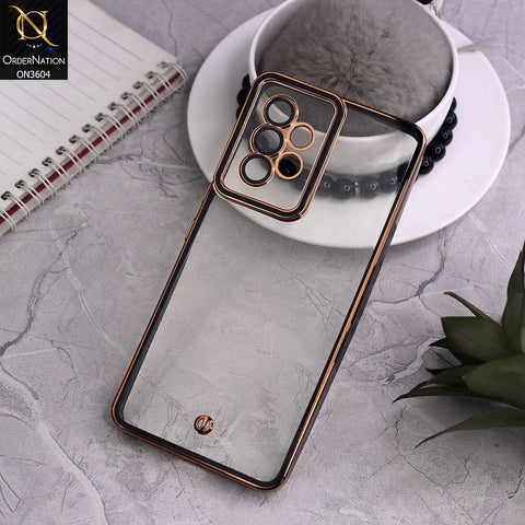 Samsung Galaxy A73 5G Cover - Black - New Electroplated Side Borders Camera And Lense Protection Case