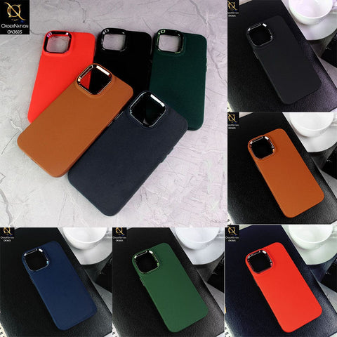 iPhone 12 Pro Max - Green -New Fashion Classic Branded Case With Electroplated Borders Soft Case
