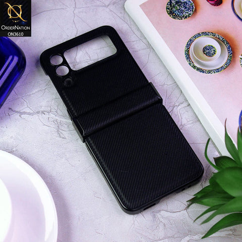 Samsung Galaxy Z Flip 3 5G Cover - Black - All New 4D Design Shockproof Round Borders Protective Case