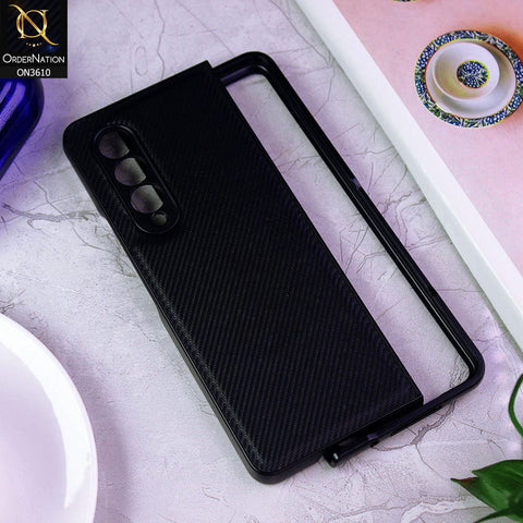 Samsung Galaxy Z Fold 3 5G Cover - Black - All New 4D Design Shockproof Round Borders Protective Case