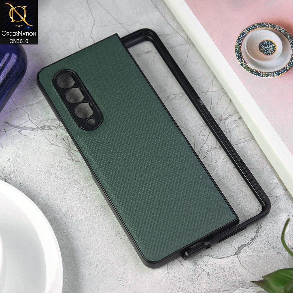 Samsung Galaxy Z Fold 3 5G Cover - Green - All New 4D Design Shockproof Round Borders Protective Case