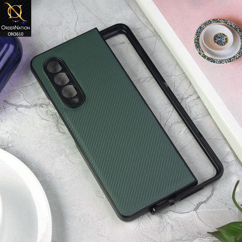 Samsung Galaxy Z Fold 3 5G Cover - Green - All New 4D Design Shockproof Round Borders Protective Case