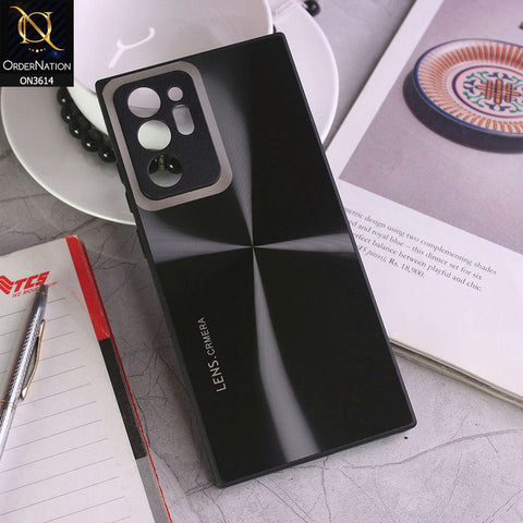 Samsung Galaxy Note 20 Ultra Cover - Black - Radiant Diamond Ray Reflective Aluminum Furnish Soft Borders Cases