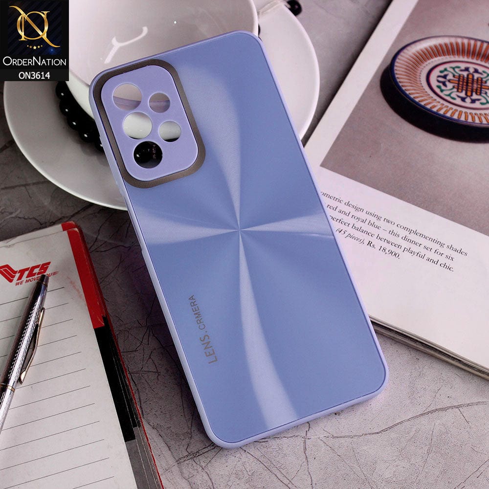 Samsung Galaxy A53 5G Cover - Purple - Radiant Diamond Ray Reflective Aluminum Furnish Soft Borders Cases