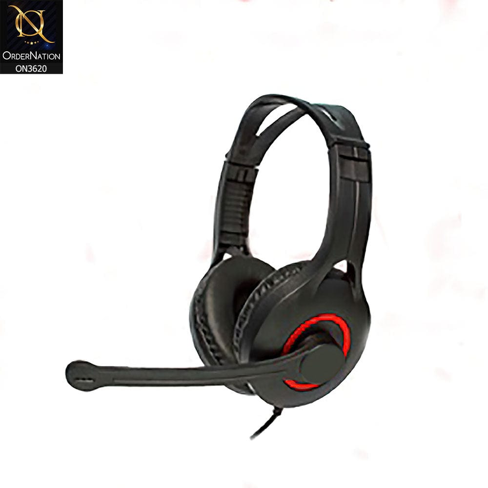 Red- X35 Durable Wired Gaming Stereo Headphone / Headset With Microphone & Volume Control