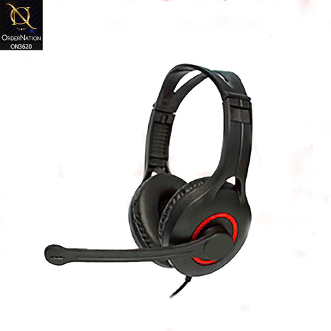 Red- X35 Durable Wired Gaming Stereo Headphone / Headset With Microphone & Volume Control