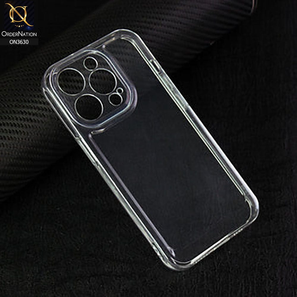 iPhone 13 Pro Cover - Transparent -  Premium Quality No Yellowing Drop Tested Tpu+Pc Clear Soft Edges Case