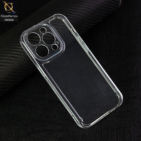 iPhone 13 Pro Cover - Transparent -  Premium Quality No Yellowing Drop Tested Tpu+Pc Clear Soft Edges Case