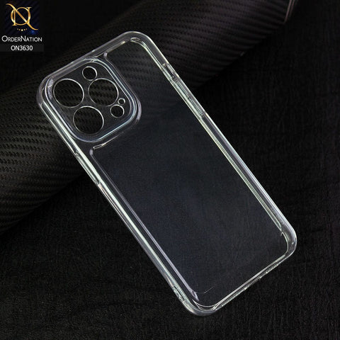 IPhone 14 Pro Max Cover - Transparent -  Premium Quality No Yellowing Drop Tested Tpu+Pc Clear Soft Edges Case