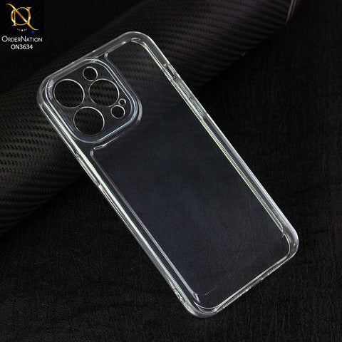 iPhone 14 Pro Max Cover - Transparent -  Premium Quality No Yellowing Drop Tested Tpu+Pc Clear Soft Edges