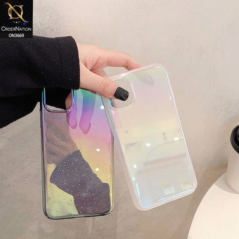 iPhone XS Max Cover  - White - Rainbow Dew Drops Ultra Thin Semi Transparent Back Hard Shell Case