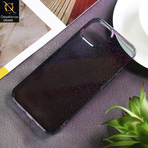 iPhone 13 Pro Cover  - Black - Rainbow Dew Drops Ultra Thin Semi Transparent Back Hard Shell Case