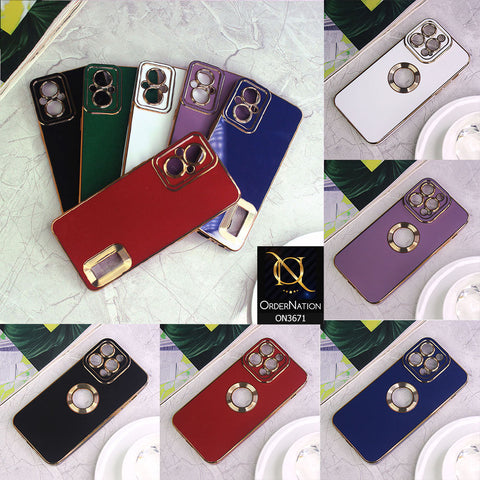Xiaomi Redmi 10 Prime Cover - Mauve - All New Electroplating Borders With Logo Hole Protective Soft Silicon Case