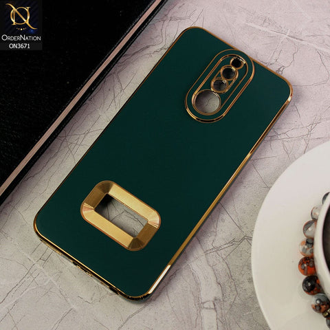 Huawei Mate 10 Lite Cover - Green - All New Electroplating Borders With Logo Hole Protective Soft Silicon Case