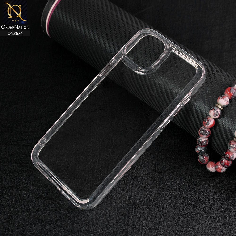 iPhone 14 Plus Cover - Transparent -  Premium Quality No Yellowing Drop Tested Tpu+Pc Clear Soft Edges