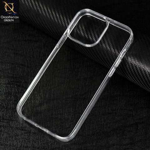 iPhone 14 Pro Cover - Transparent -  Premium Quality No Yellowing Drop Tested Tpu+Pc Clear Soft Edges