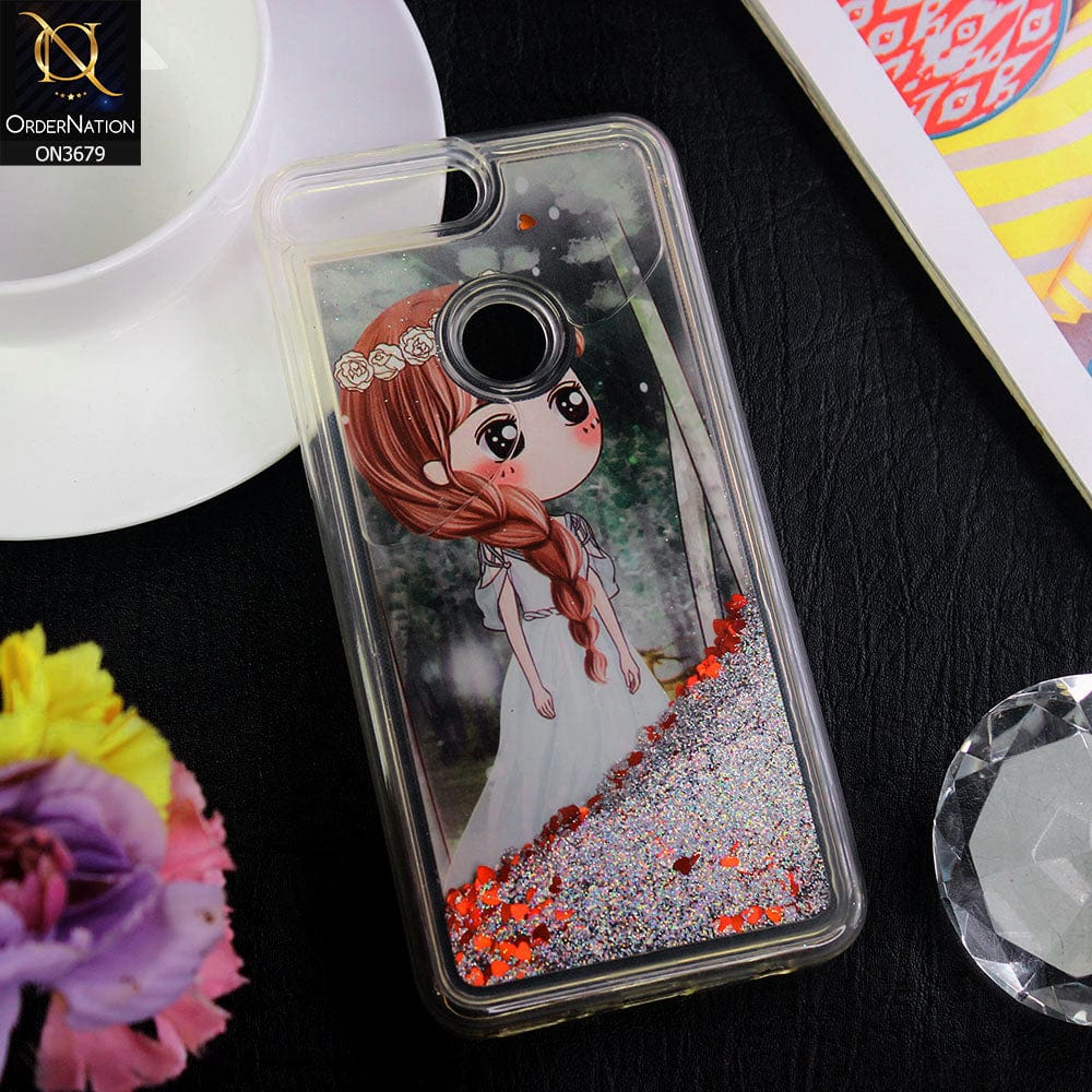 Huawei Y7 Prime 2018 / Y7 2018  Cover - Design 4 - New protective Glitter Case Round Soft Borders case