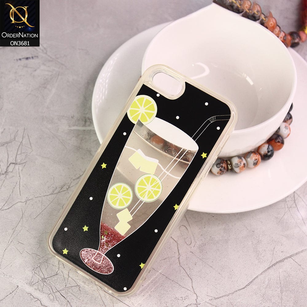 iPhone SE / 5s / 5 Cover - Design 8 - New protective Glitter Case Round Soft Borders case