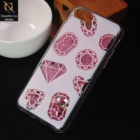 iPhone SE 2022 Cover - Design 2 - New protective Glitter Case Round Soft Borders case