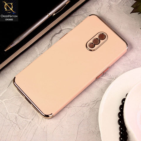 OnePlus 7 Cover - Pink - Electroplated Shiny Borders Soft Silicon Camera Protection Case