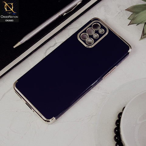 OnePlus 8T Cover - Blue - Electroplated Shiny Borders Soft Silicon Camera Protection Case