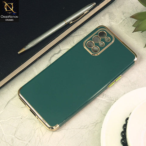 OnePlus 8T Cover - Dark Green - Electroplated Shiny Borders Soft Silicon Camera Protection Case