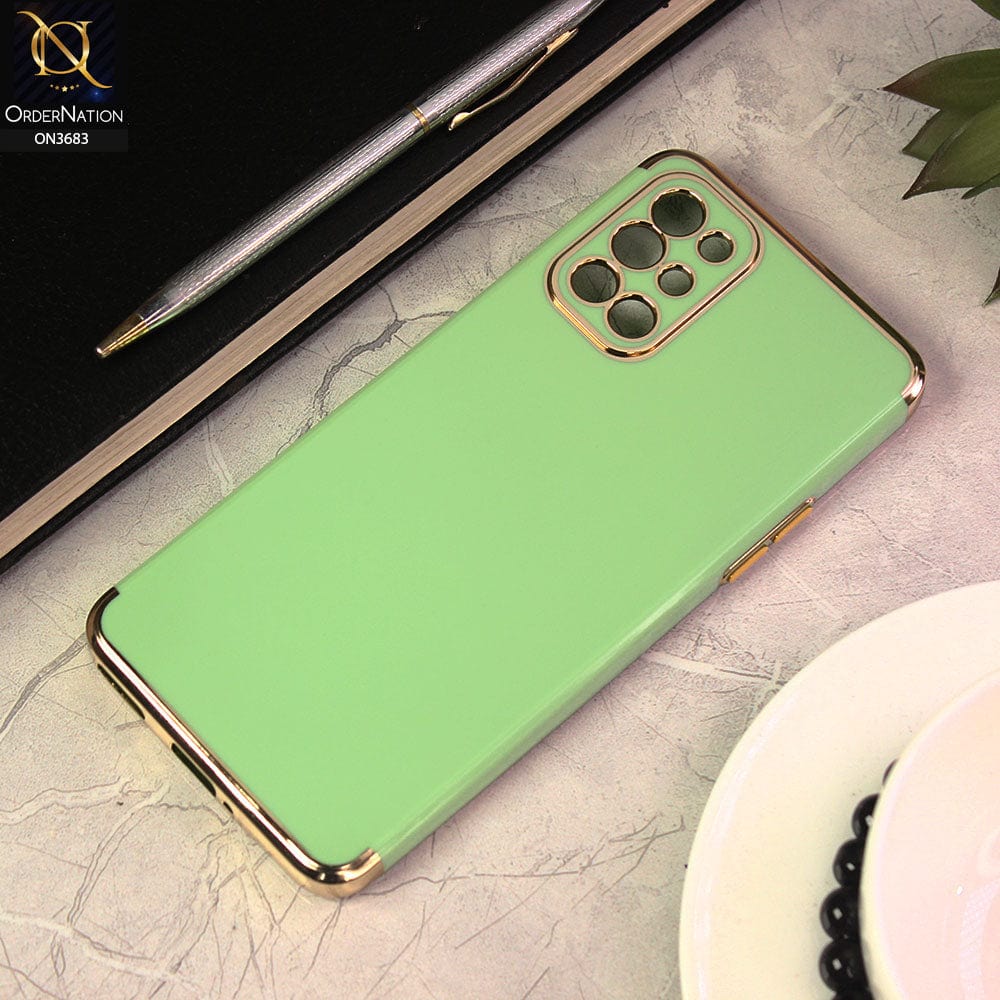 OnePlus 8T Cover - Light Green - Electroplated Shiny Borders Soft Silicon Camera Protection Case