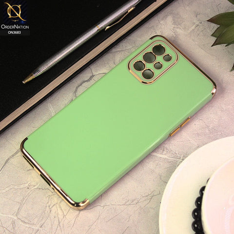 OnePlus 8T Cover - Light Green - Electroplated Shiny Borders Soft Silicon Camera Protection Case