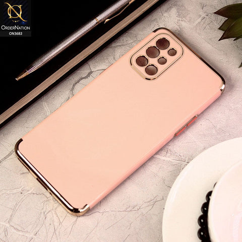 OnePlus 8T Cover - Pink - Electroplated Shiny Borders Soft Silicon Camera Protection Case