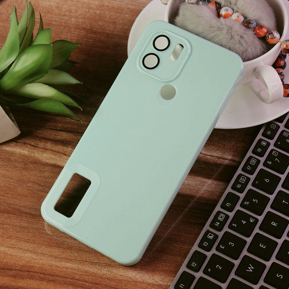 Xiaomi Redmi A1 Plus Cover - Light Green - Soft Silicone Camera Lense Protector Logo Hole Case