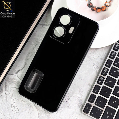 Vivo Y55 4G Cover - Black - Soft Silicone Camera Lense Protector Logo Hole Case