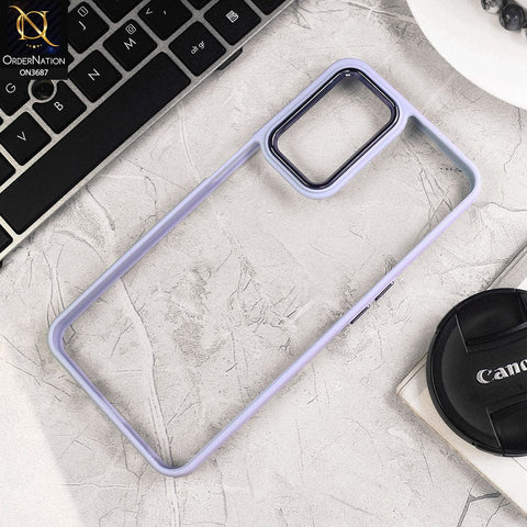 Oppo Reno 7Z 5G Cover - Gray - New Electroplating Camera Ring Colored Soft Silicon Borders Protective Clear Back Case