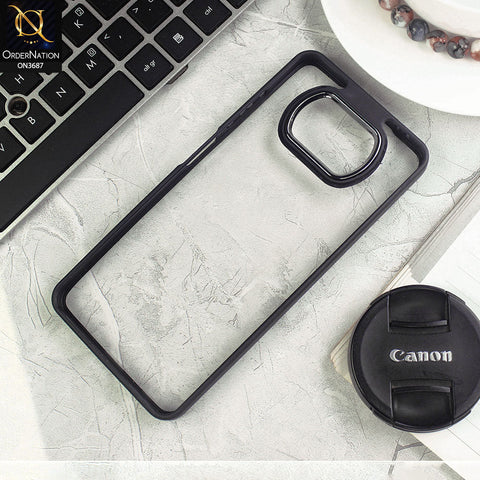 Xiaomi Poco X3 Pro Cover - Black - New Electroplating Camera Ring Colored Soft Silicon Borders Protective Clear Back Case