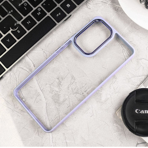 Samsung Galaxy S22 Ultra 5G Cover - Gray - New Electroplating Camera Ring Colored Soft Silicon Borders Protective Clear Back Case