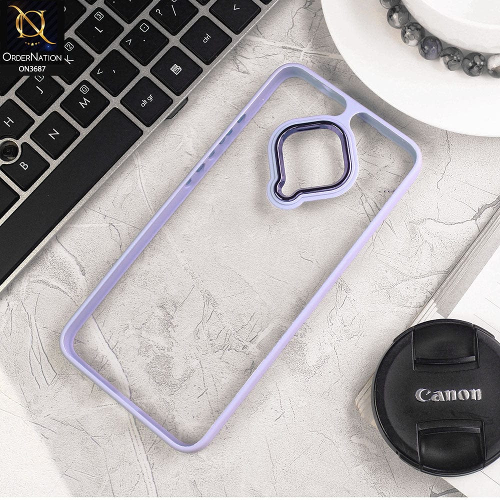 Vivo Y51 (2020 September) Cover - Gray - New Electroplating Camera Ring Colored Soft Silicon Borders Protective Clear Back Case