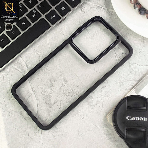 Vivo Y55 4G Cover - Black - New Electroplating Camera Ring Colored Soft Silicon Borders Protective Clear Back Case