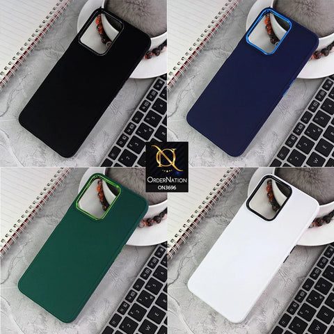 Samsung Galaxy A33 5G Cover - Green - New Electroplating Camera Ring Colored Soft Silicon Borders Protective Back Case