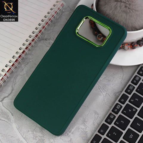 Xiaomi Poco X3 Pro Cover - Green - New Electroplating Camera Ring Colored Soft Silicon Borders Protective Back Case