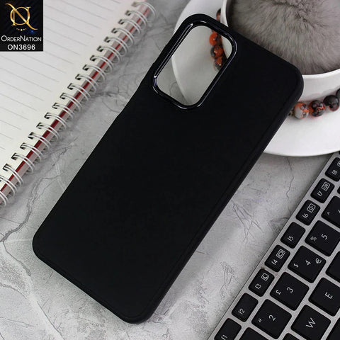 Samsung Galaxy A52s 5G Cover - Black - New Electroplating Camera Ring Colored Soft Silicon Borders Protective Back Case
