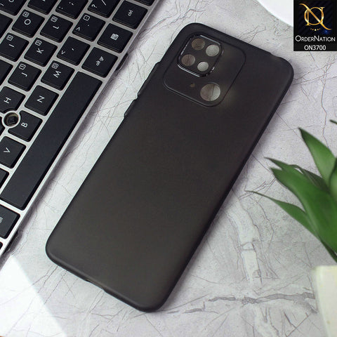 Xiaomi Redmi 10C Cover - Black - New Ultra Thin Paper Shell Round Borders Soft Case