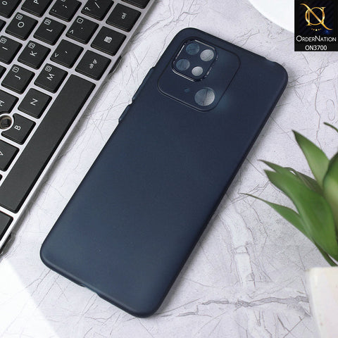 Xiaomi Redmi 10C Cover - Blue - New Ultra Thin Paper Shell Round Borders Soft Case